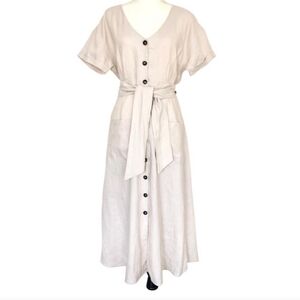 Rachel Zoe Linen Midi Dress